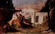 Giovanni Battista Tiepolo Rinaldo und Armida, Entwurf fur gleichnamiges Munchner Gemalde oil painting on canvas